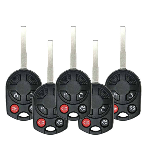 5 x 2012-2019 Ford / 4-Button Remote Head Key / OUCD6000022 (AFTERMARKET) (PACK OF 5)