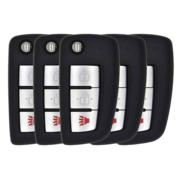 5 x 2014-2019 Nissan Rogue / 3-Button Flip Key / PN: 28268-4BA1A / CWTWB1G767 / (BUNDLE OF 5) (5xRFK-NIS-767)