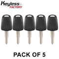 5 x 2013-2016 Chevrolet Spark / DWO4T / Transponder Key / (PHILIPS ID 46 GM EXT) (Pack of 5)