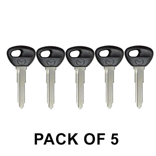 5 x 2000-2005 Mazda Transponder Keys  / PN: BJYV-76-2GX / BJYD-76-2GX (8C Chip) (OEM) (Pack of 5)