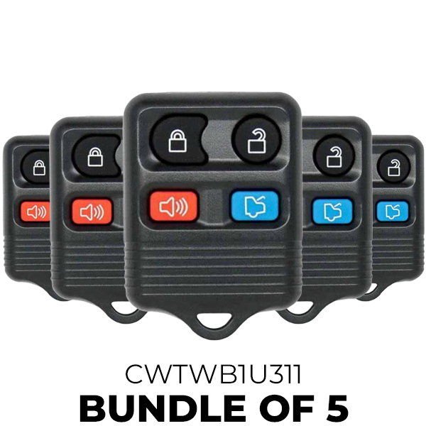 5 x 1998-2014 Ford Lincoln Mercury / 4-Button Keyless Entry Remote / CWTWB1U311 (BUNDLE OF 5)