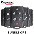 5 x 2015-2020 GM / 6-Button Keyless Entry Remote / M3N32337100 (BUNDLE OF 5)