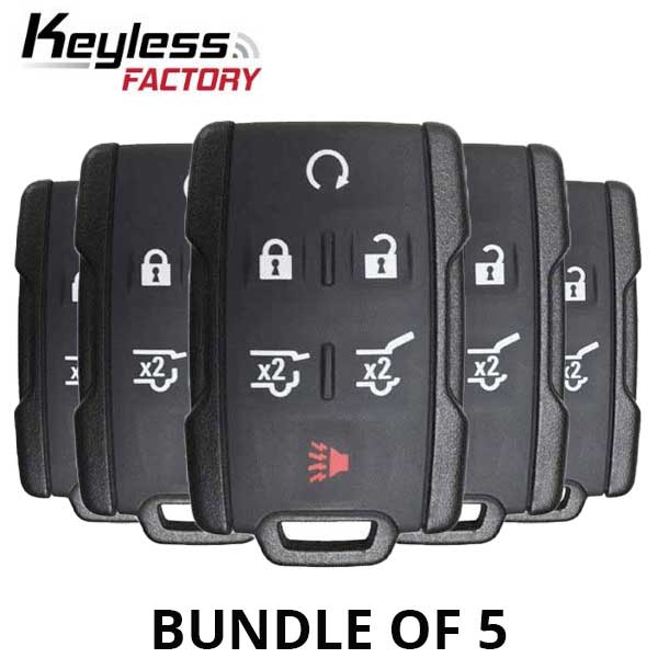 5 x 2015-2020 GM / 6-Button Keyless Entry Remote / M3N32337100 (BUNDLE OF 5)
