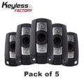 5 x 2004-2011 BMW 3 / 5 Series / 3-Button Smart Key / KR55WK49127 KR55WK49123 / CAS3 / 315 MHz (Bundle of 5)