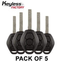 5 x 2000-2008 BMW / 3-Button Remote Head Key / LX8FZV / (Chip 46 CAS2) (315 MHz) (Bundle of 5)