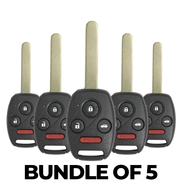 5 x 2006-2013 Acura / Honda Civic / 4-Button Remote Head Key / N5F-S0084A (BUNDLE OF 5)