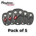 5 x 2003-2007 GM / 3-Button Keyless Entry Remote / PN: 21997127 / LHJ011 (AFTERMARKET) (Pack of 5)