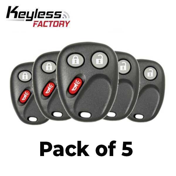 5 x 2003-2007 GM / 3-Button Keyless Entry Remote / PN: 21997127 / LHJ011 (AFTERMARKET) (Pack of 5)