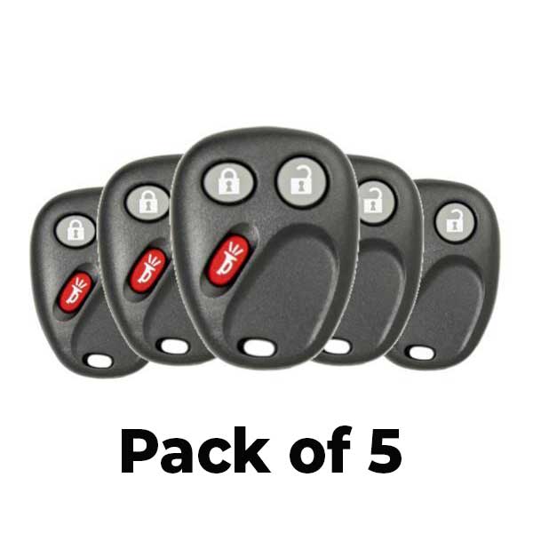 5 x 2003-2007 GM / 3-Button Keyless Entry Remote / PN: 21997127 / LHJ011 (AFTERMARKET) (Pack of 5)