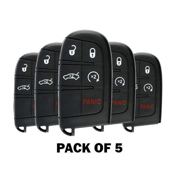 5 x 2011-2023 Dodge Chrysler / 5-Button Smart Key / PN: 56046759AF / M3N-40821302 (AFTERMARKET) (Pack of 5)