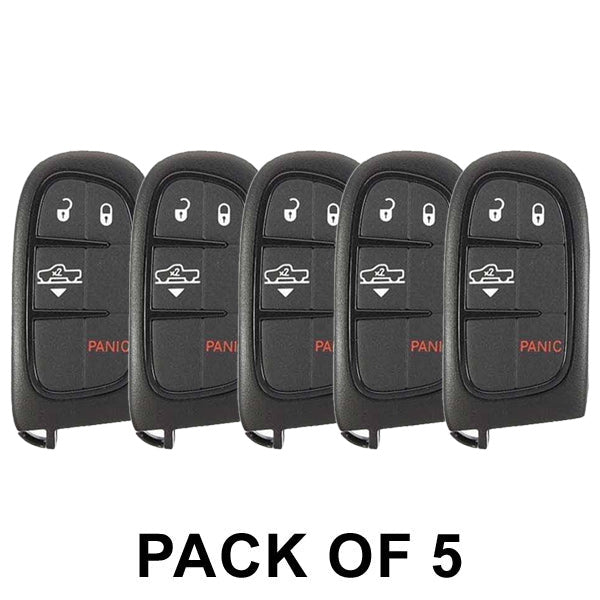 5 x 2013-2018 Dodge Ram / 4-Button Smart Key / PN: 68159656AF / GQ4-54T (AFTERMARKET) (Pack of 5)