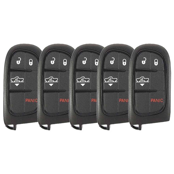 5 x 2013-2018 Dodge Ram / 4-Button Smart Key / PN: 68159656AF / GQ4-54T (AFTERMARKET) (Pack of 5)