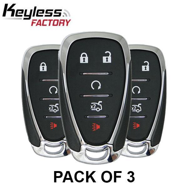 3 x 2016-2022 Chevrolet / 5-Button Smart Key / HYQ4EA (Pack of 3)