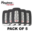 5 x 2009-2016 Hyundai Kia / 4-Button Smart Key / SY5HMFNA04 / (BUNDLE OF 5)