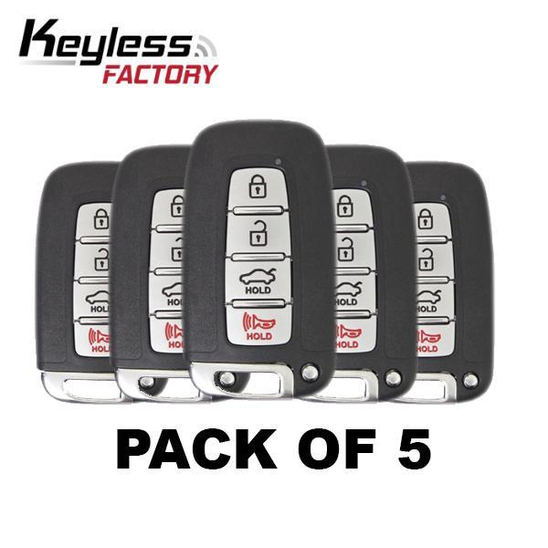 5 x 2009-2016 Hyundai Kia / 4-Button Smart Key / SY5HMFNA04 / (BUNDLE OF 5)