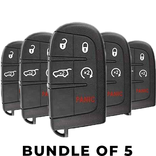 5 x 2014-2022 Jeep Grand Cherokee / 5-Button Smart Key / M3N-40821302 (BUNDLE OF 5)