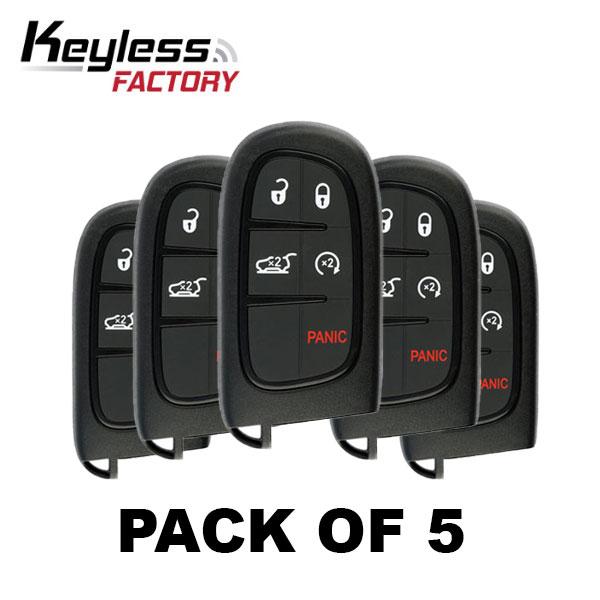 5 x 2014-2021 Jeep Cherokee / 5-Button Smart Key / GQ4-54T / (Bundle of 5)