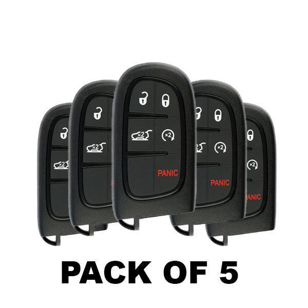 5 x 2014-2021 Jeep Cherokee / 5-Button Smart Key / GQ4-54T / (Bundle of 5)