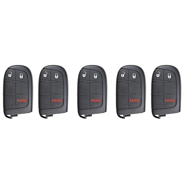 5 x 2017-2021 Jeep Compass / 3-Button Smart Key / PN: 68250335AB / M3N-40821302 (AFTERMARKET) (BUNDLE OF 5)