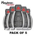 5 x Mercedes Benz 1997-2014 / 4-Button Fobik Key / IYZ-3312 / 315 MHz (Bundle of 5)