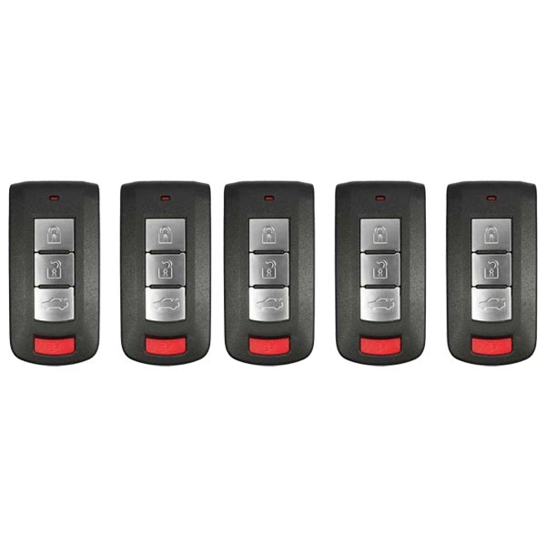 5 x 2008-2020 Mitsubishi Lancer / Outlander / 4-Button Smart Key / PN: 8637B885 / OUC644M-KEY-N (AFTERMARKET) (BUNDLE OF