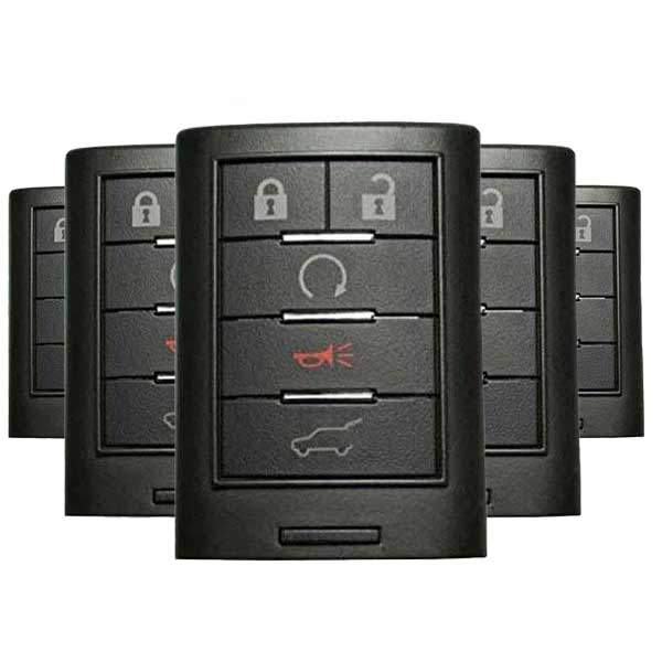 5 x 2010-2015 Cadillac SRX ATS XTS / 5-Button Smart Key / NBG009768 (BUNDLE OF 5)
