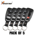5 x Hyundai Style / 4-Button Universal Remote for VVDI Key Tool (Pack of 5)