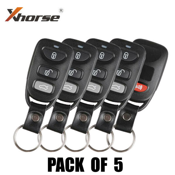 5 x Hyundai Style / 4-Button Universal Remote for VVDI Key Tool (Pack of 5)
