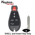 2008-2019 Chrysler Dodge Jeep VW 6-Button Fobik Key SHELL for IYZ-C01C (AFTERMARKET)
