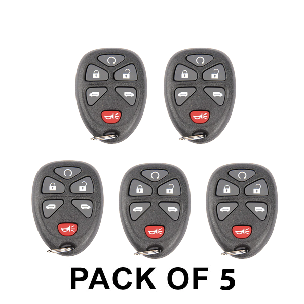 5 x 2005-2011 GM / 6-Button Keyless Entry Remote / KOBGT04A (AFTERMARKET) (Pack of 5)