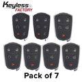 7 x 2014-2019 Cadillac / 4-, 5- & 6-Button Smart Keys / 433 & 315 MHz / HYQ2EB / HYQ2AB (BUNDLE OF 7)