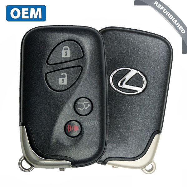 2008-2016 Lexus LX570 / 4-Button Smart Key / PN: 89904-60061 / 89904-60A00 / HYQ14AAB / (E-Board) (OEM Refurb)