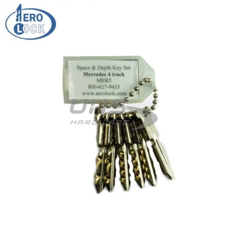 AeroLock - MER5 - Mercedes - Track Space/Depth Try-Out Key Set - S48HFP