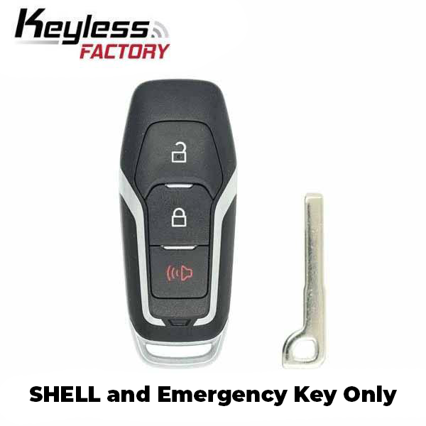 2013-2018 Ford / 3-Button Smart Key SHELL for M3N-A2C31243800, M3N-A2C31243300 (AFTERMARKET)