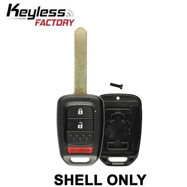 2013-2017 Honda CR-V Crosstour / 3-Button Remote Head Key SHELL / HO-03-PT / MLBHLIK6-1T (AFTERMARKET)