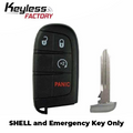 2011-2019 Dodge Chrysler Jeep / 4-Button Smart Key SHELL for M3N40821302 (AFTERMARKET)