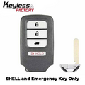 2015-2019 Honda / 4-Button Smart Key SHELL for ACJ932HK1210A, KR5V1X, KR5V2X, KR5V41 (AFTERMARKET)