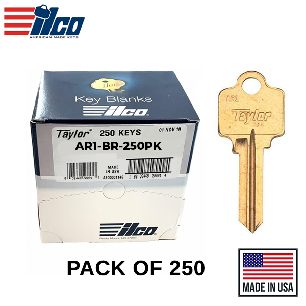 Ilco - AR1-BR ARROW Key Blank - 250 Pack