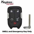 2015-2021 GMC / 5-Button Smart Key SHELL for HYQ1AA, HYQ1EA (AFTERMARKET)