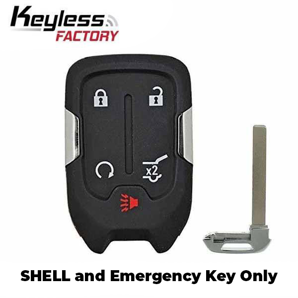 2015-2021 GMC / 5-Button Smart Key SHELL for HYQ1AA, HYQ1EA (AFTERMARKET)