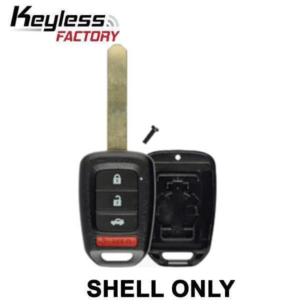 2013-2017 Honda Accord Civic / 4-Button Remote Head Key SHELL  / HO01-SVC / MLBHLIK6-1T (AFTERMARKET)
