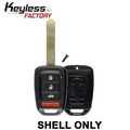 2013-2017 Honda Accord Civic / 4-Button Remote Head Key SHELL  / HO01-SVC / MLBHLIK6-1T (AFTERMARKET)
