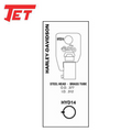 JET - HYD14 - Harley Davidson - Motorcycle Key - Brass