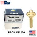Ilco - SE1-BR SEGAL Key Blank - 250 Pack
