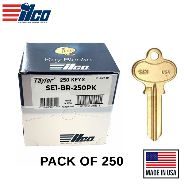 Ilco - SE1-BR SEGAL Key Blank - 250 Pack