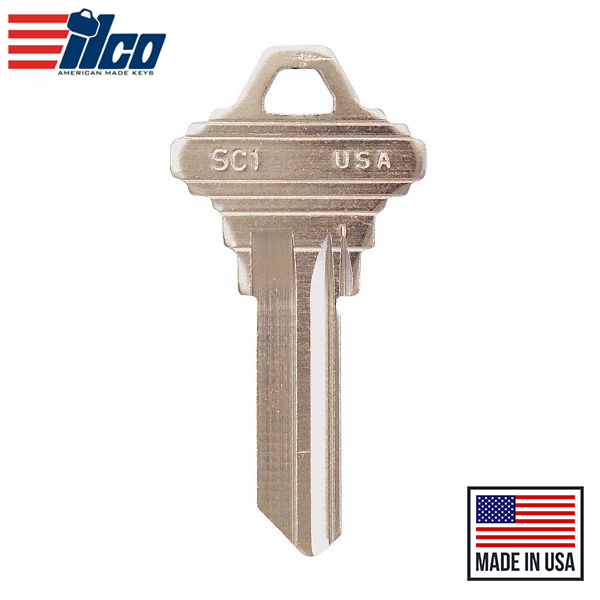 Ilco - SC1-NP SCHLAGE Key Blank - 250 Pack
