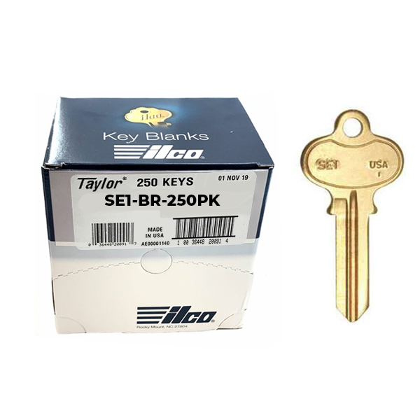 Ilco - SE1-BR SEGAL Key Blank - 250 Pack
