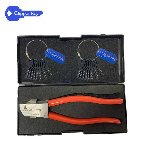 Clipper Key - Kwikset KW1 Fast Clipper & Key Set (20 Keys) - for Use with LockTech Kwikset SmartKey Decoder or  Lishi KW