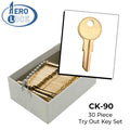AeroLock - CK-90 - DETEX - Battery Compartment Try-Out Key Set - Y11 - 30 Keys