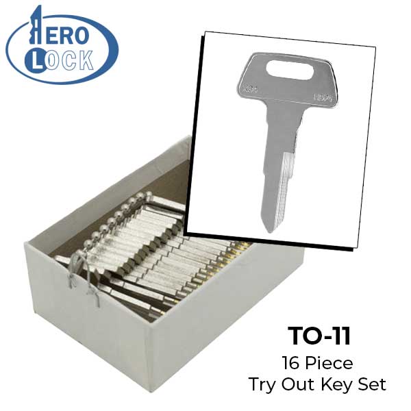 AeroLock - TO-11 - Honda Motorcycle/ATV - Try-Out Key Set - HD74 - 16 Keys